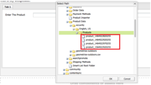 how the pathfield looked like after creating a widget of xtype:pathfield