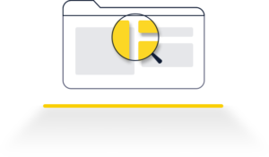 different cards or components of a web application in the vector of a file