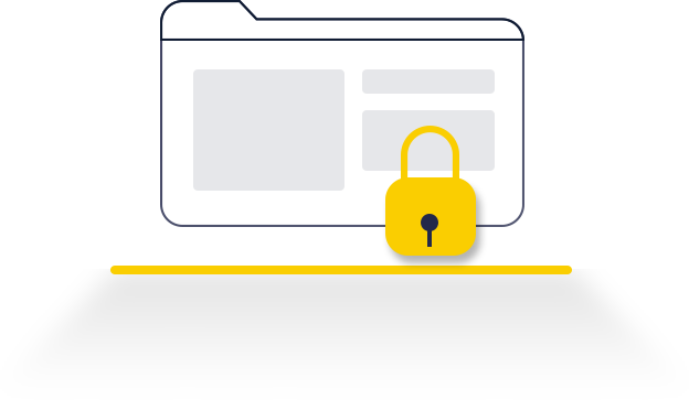 vector of a content folder and a gear representing a smooth web content management