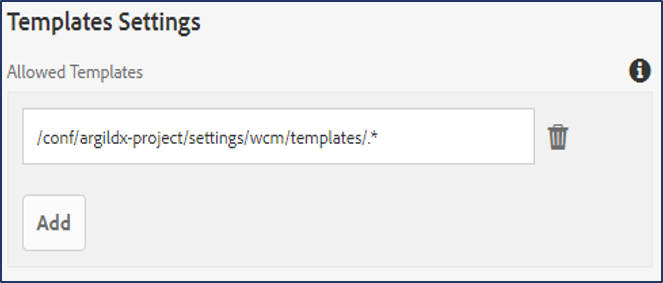 allowing newly created templates under root page of our website
